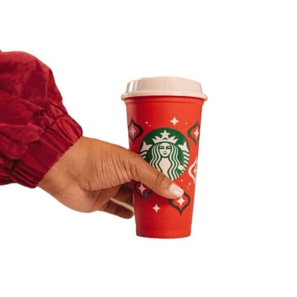 ☕️ Starbucks 2023 Holiday Reusable Cup & Lid ☕️ - Picture 2 of 8